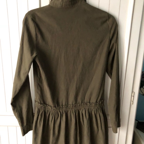Re:named button down, drawstring long sleeve dress - Picture 3 of 4